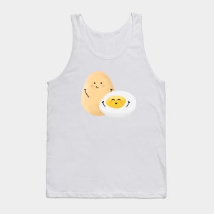 Cute Little Happy Boiled Eggs Tank Top